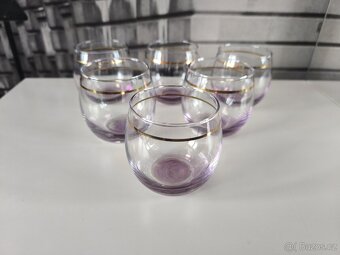 Sada 6-ti ks starožitných skleniček - 2