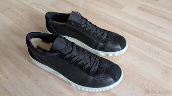 Pánské kožené tenisky ECCO soft zero, černé, velikost 46 - 2
