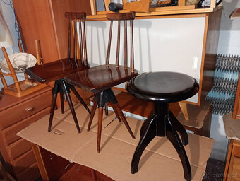 RETRO Židle otočné,60tky,Brusel - 2