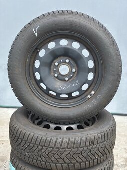 215/60 R16 5x112 |Originální sada plechových disků - 2