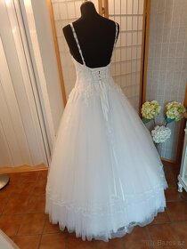 Svatební šaty bílé, vel. 38-40 - 2