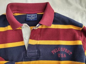 Polo tričko dlouhý rukáv - Ralph Lauren, vel. - M - 2
