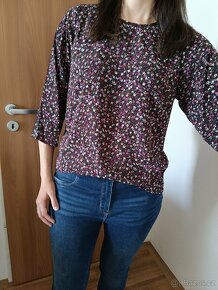 Vila viflowery 3/4 sleeve top - 2