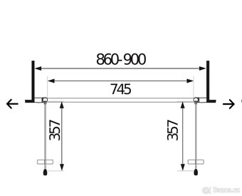 Sprchové dveře dvoukřídlé 90 cm - 2
