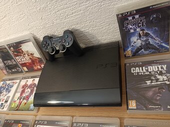 Ps3 SuperSlim + 12 her (500GB) - Top stav - 2