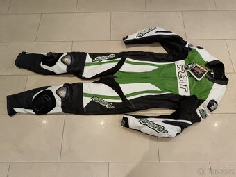 RST-Pánská kožená moto kombinéza, jednodílná - 2