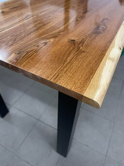 Dubový jídelní stůl 80x200cm - 2