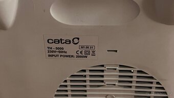 Teplovzdušný ventilátor ohřívač s termostatem - 2