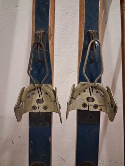 Staré dřevěné lyže 200 cm - 2