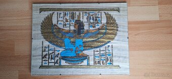 Obraz Egyptská bohyně Isis na papyrusu 40x30 cm - 2