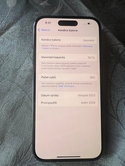 iPhone 15, 128 GB, černý – velmi dobrý stav - 2