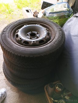 Plechové disky s pneu na výměnu r15 5x100 - 2
