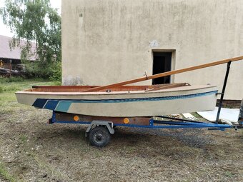 Dřevěná plachetnice VAURIEN s motorem - veterán - 2
