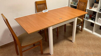 Rozkladací jídelní stůl 80-160cm - 2