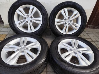 ALU 5x114.3 r17 HYUNDAI + LETNÍ PNEU - PĚKNÁ SADA - 2