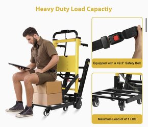 Elektrický stěhovací vozík, stěhovací rudl, nosnost 200 Kg - 2