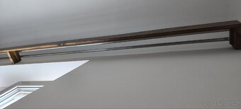 Prodám krásné nalakované garnýže 1x2m + 1x 4m. - 2