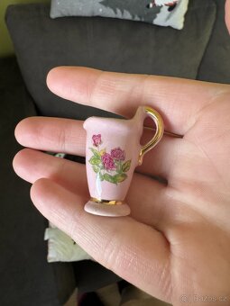 2ks malého růžového porcelánu - 2