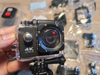 Outdoorová sportovní kamera 4K + bohaté příslušenství nová - 2