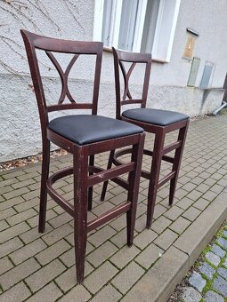 2x barové židle - 2
