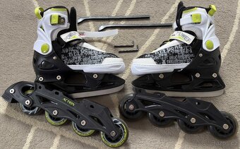 Dětské rostoucí brusle 2v1, vel. 33 - 36 - 2