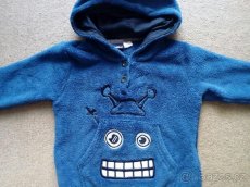 Modrá chlupatková mikina - 2