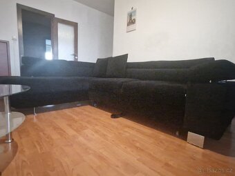 Černá rozkládací sedačka - 2