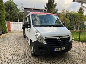 Opel Movano 2.3, 7 míst, sklápeč 3S, pravidelný servis - 2