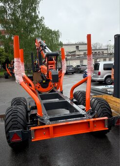 Vyvažecí vlek Vyvazecka MTM 10tun, Hydraulická ruka 6,6m - 2