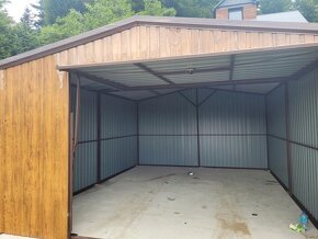 Plechová garáž 4 x5 m - 2