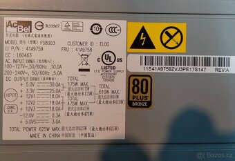 Zdroj 610W ze S30 (ThinkStation) – typ 4352 - 2