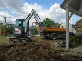 Zemní práce, bagr dumper,kontejnery,minibagr - 2