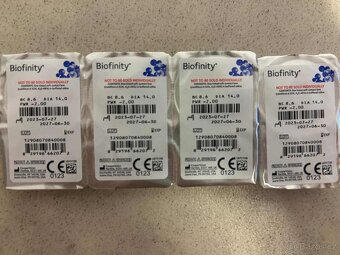 Čočky na měsíc, Biofinity, 4 ks, -2 dioptrie - 2