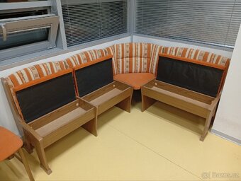 rohova jidelni lavice Sevilla a 2 zidle - 2