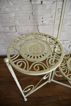 Kovový stojan na květiny 3místný - 2