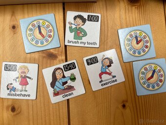 Desková hra na naučení hodin a procvičování angličtiny - 2