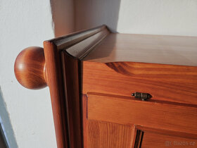 Komoda + rohová vitrína - masiv - SLEVA - 2