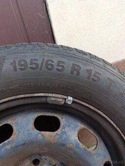 Zimní pneu 195/65/R15 + disky 5x100 - 2