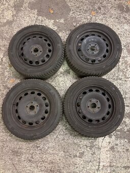 Plechové disky R16 + zimní pneu Škoda Octavia - 2