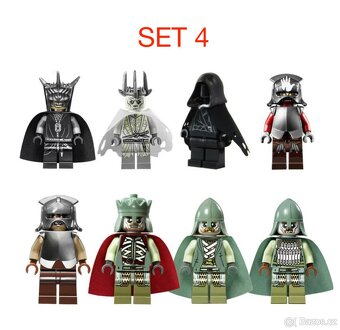 Figúrky pán prsteňov 1 (8ks) typ lego, nové - 2