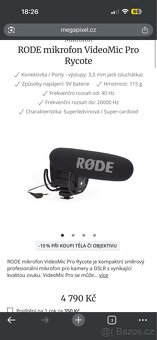 RODE mikrofon VideoMic Pro Rycote - 2