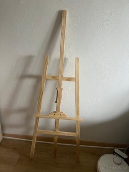2x dřevěný malířský stojan - 2