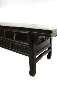 Retro čínský stolek - orientální antique - 2