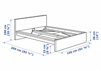 Postel 150 x 200 + rošt - 2