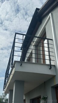 Balkónové zábradlí - barva kovářská černá s grafitem - 2