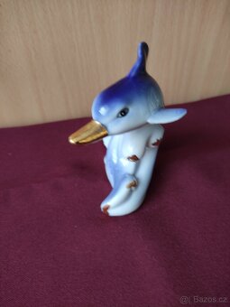 Porcelánová soška delfín - 2