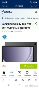 Tablet Samsung Tab A9+ záruka 11/2026 - 2