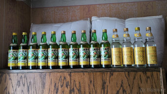 Alkohol - vodka, griotte - starý, archivní, retro alk. - 2