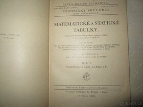 Matematické a statistické tabulky díl I. - 2