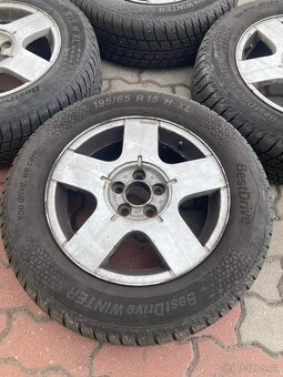 Sada Alu kol z vozu VW Golf, rozteč 5x112, ET38 - 2